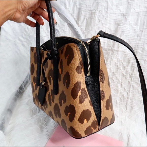 Kate Spade New York Margaux Leopard Print Satchel - Picture 7 of 13